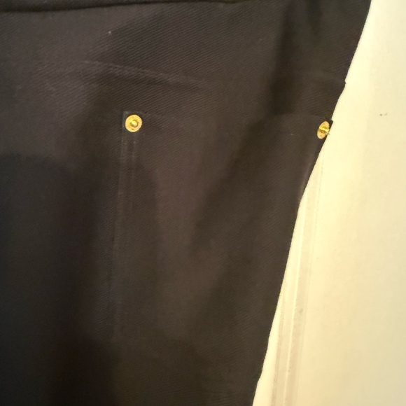 Michael Kors Black Leggings with Gold Accents - Picture 7 of 8